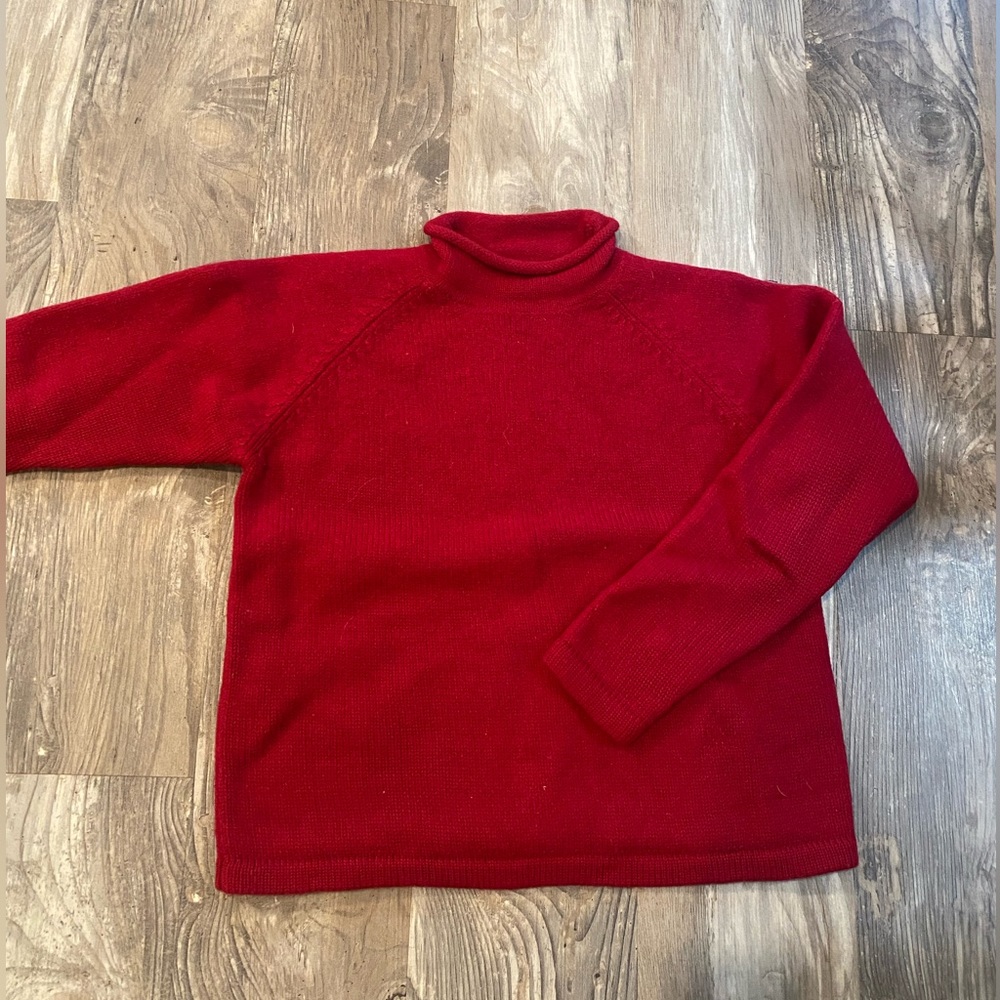 Gap red wool sweater. Size large